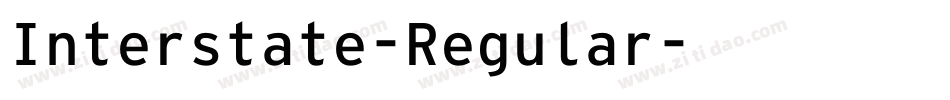 Interstate-Regular字体转换