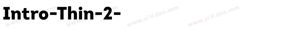 Intro-Thin-2字体转换