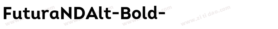 FuturaNDAlt-Bold字体转换