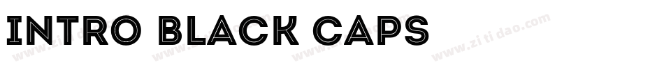 Intro-Black-Caps字体转换