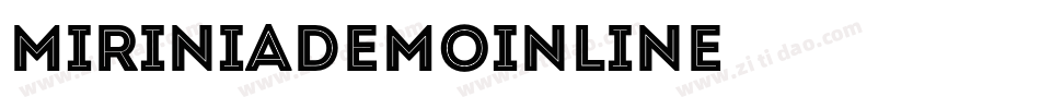 MiriniaDemoInline字体转换