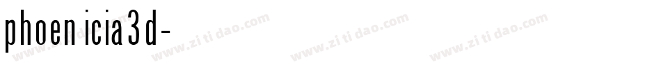 phoenicia3d字体转换