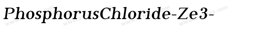 PhosphorusChloride-Ze3字体转换