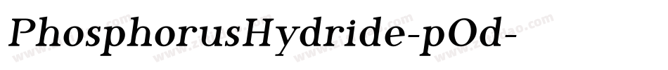 PhosphorusHydride-pOd字体转换