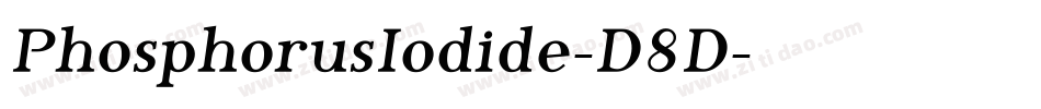 PhosphorusIodide-D8D字体转换
