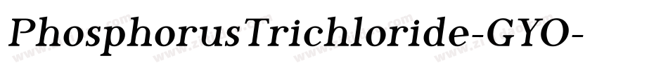 PhosphorusTrichloride-GYO字体转换