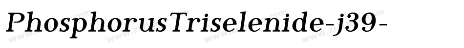 PhosphorusTriselenide-j39字体转换