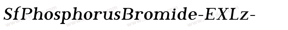 SfPhosphorusBromide-EXLz字体转换