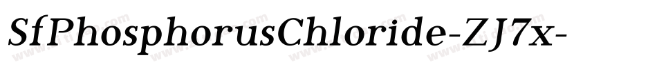 SfPhosphorusChloride-ZJ7x字体转换