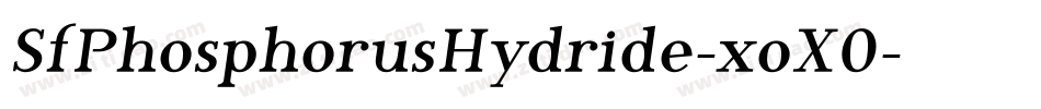 SfPhosphorusHydride-xoX0字体转换