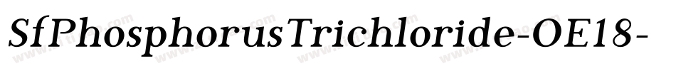 SfPhosphorusTrichloride-OE18字体转换 SfPhosphorusTrichloride-OE18字体转换