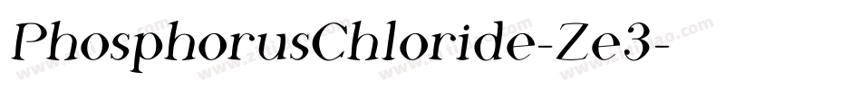 PhosphorusChloride-Ze3字体转换