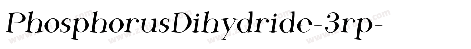 PhosphorusDihydride-3rp字体转换