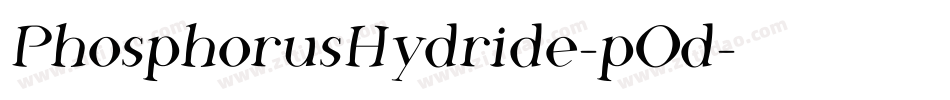 PhosphorusHydride-pOd字体转换