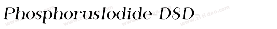 PhosphorusIodide-D8D字体转换