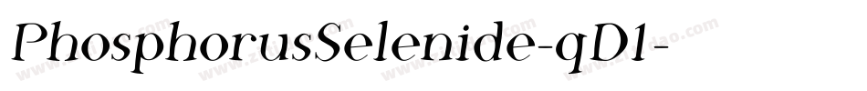 PhosphorusSelenide-qD1字体转换