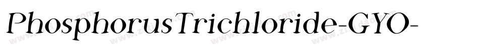 PhosphorusTrichloride-GYO字体转换