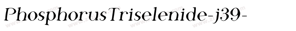 PhosphorusTriselenide-j39字体转换