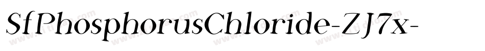 SfPhosphorusChloride-ZJ7x字体转换