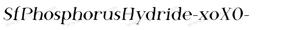 SfPhosphorusHydride-xoX0字体转换