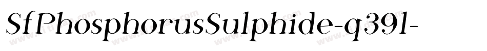 SfPhosphorusSulphide-q39l字体转换 SfPhosphorusSulphide-q39l字体转换