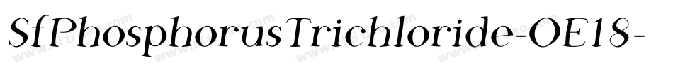 SfPhosphorusTrichloride-OE18字体转换 SfPhosphorusTrichloride-OE18字体转换