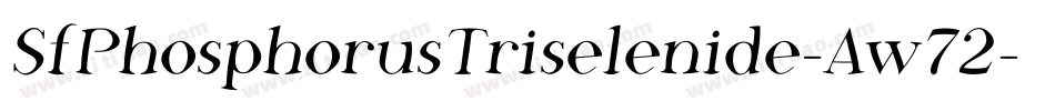 SfPhosphorusTriselenide-Aw72字体转换