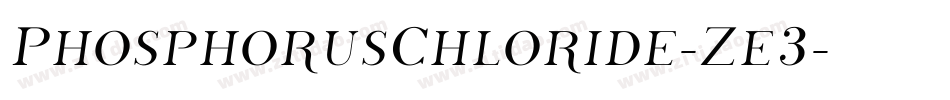 PhosphorusChloride-Ze3字体转换