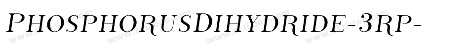 PhosphorusDihydride-3rp字体转换