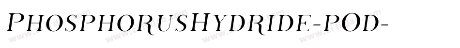 PhosphorusHydride-pOd字体转换