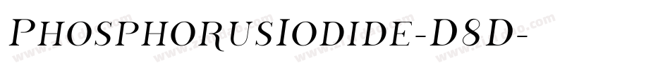 PhosphorusIodide-D8D字体转换