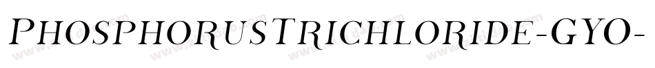 PhosphorusTrichloride-GYO字体转换