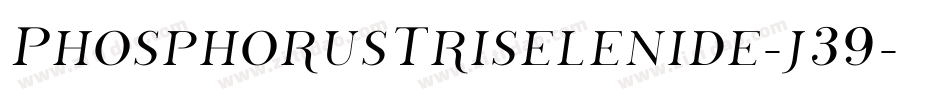 PhosphorusTriselenide-j39字体转换