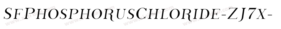 SfPhosphorusChloride-ZJ7x字体转换