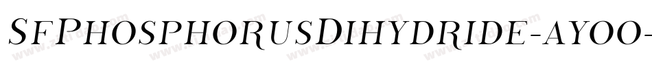 SfPhosphorusDihydride-ayoo字体转换