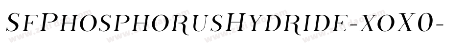 SfPhosphorusHydride-xoX0字体转换