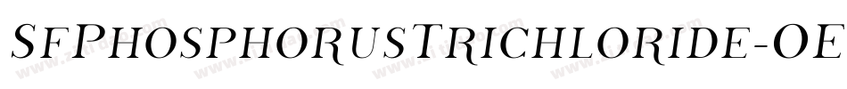 SfPhosphorusTrichloride-OE18字体转换 SfPhosphorusTrichloride-OE18字体转换
