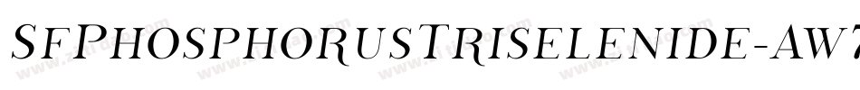 SfPhosphorusTriselenide-Aw72字体转换