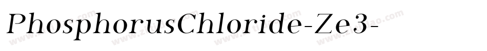 PhosphorusChloride-Ze3字体转换