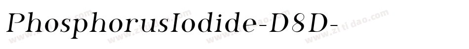PhosphorusIodide-D8D字体转换