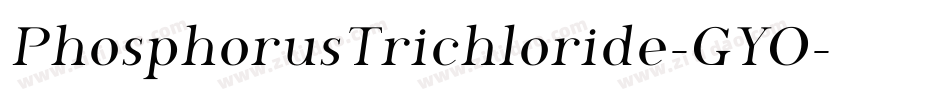 PhosphorusTrichloride-GYO字体转换
