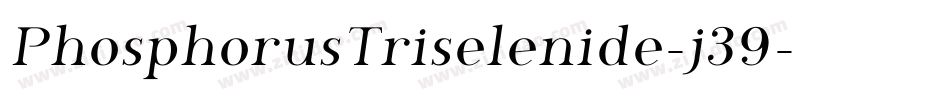 PhosphorusTriselenide-j39字体转换