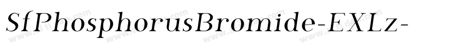 SfPhosphorusBromide-EXLz字体转换