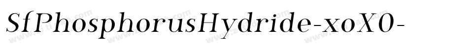 SfPhosphorusHydride-xoX0字体转换
