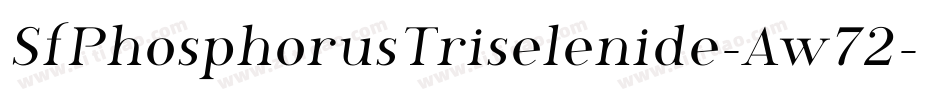 SfPhosphorusTriselenide-Aw72字体转换