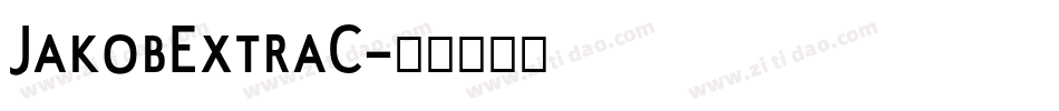 JakobExtraC字体转换