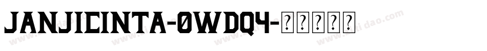 JanjiCinta-0Wdq4字体转换