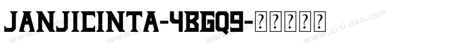 JanjiCinta-4Bgq9字体转换