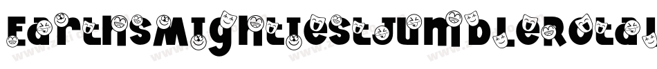 EarthsMightiestJumbleRotal-8oen字体转换