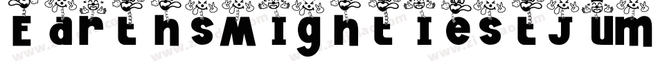 EarthsMightiestJumbleRotat-Y7X2字体转换
